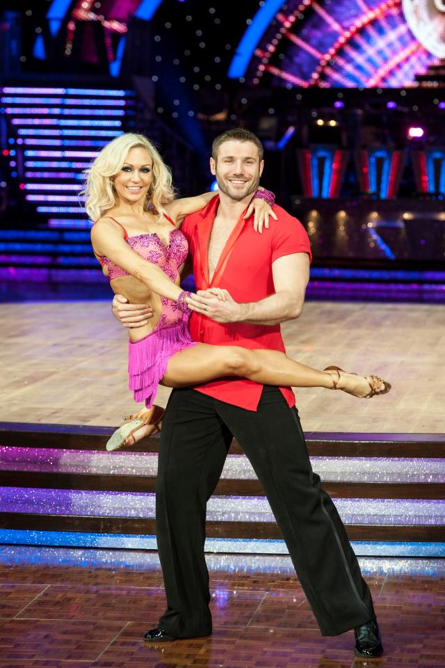  Kristina Rihanoff pictured with England rugby ace Ben Cohen on the dance floor