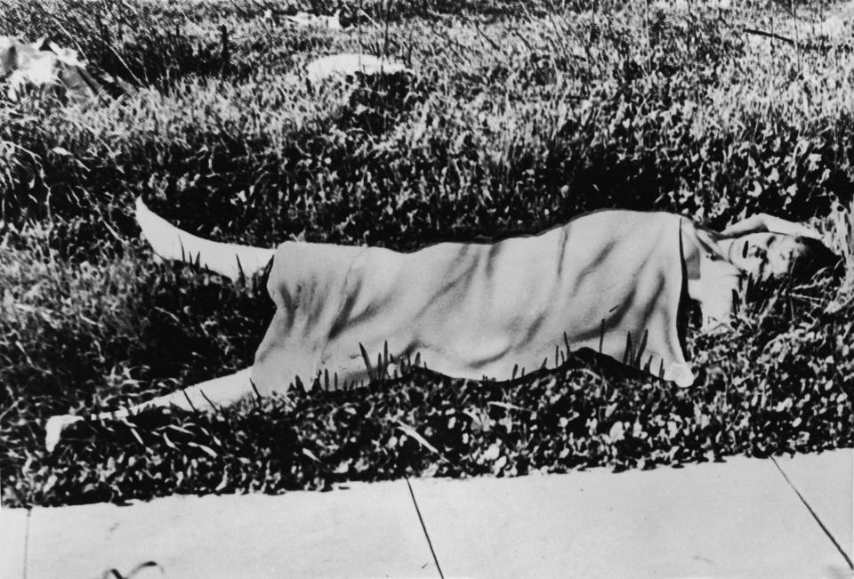  The naked and mutilated corpse of Elizabeth Short was found on a grassy field in the Leimert Park neighbourhood of Los Angeles, California