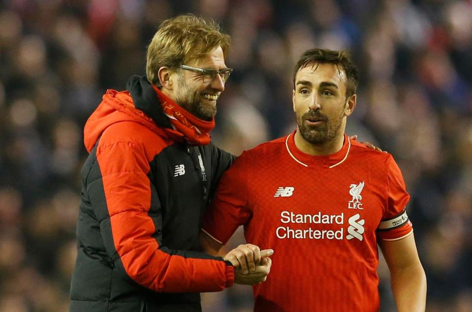  Jose Enrique endured a terrible time in his final year at Liverpool under Jurgen Klopp