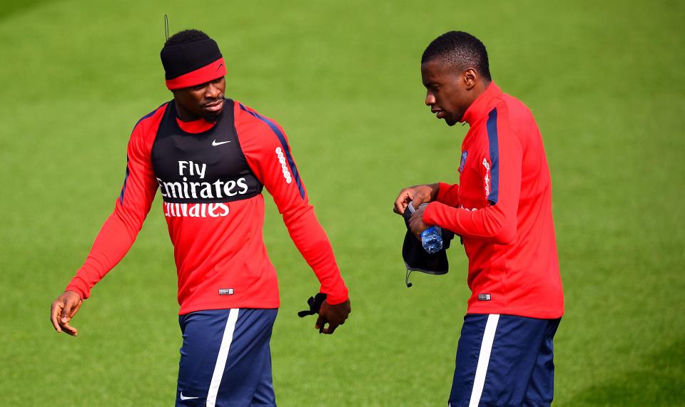  PSG cashed in on Aurier (left) and Matuidi