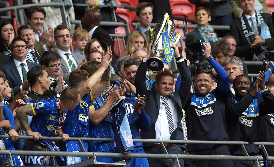  The Wombles were promoted to League One after winning in the play-offs in the 2015/16 season