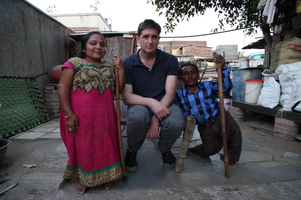  Marcel Theroux, centre, is the older brother of documentary filmmaker Louis Theroux