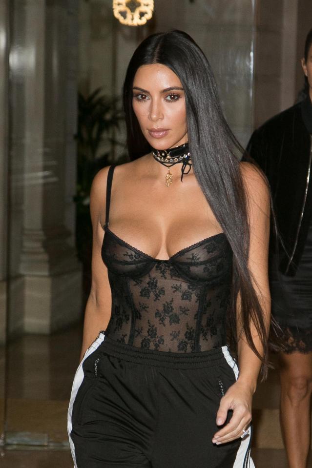  Kim was all over last year's Paris Fashion Week, attending multiple shows. Pictured her leaving the Givenchy offices days before the robbery