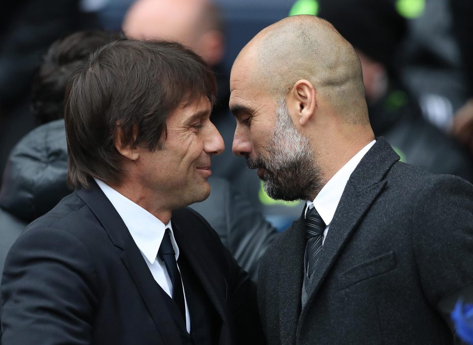  Antonio Conte and Pep Guardiola lock horns at Stamford Bridge this evening