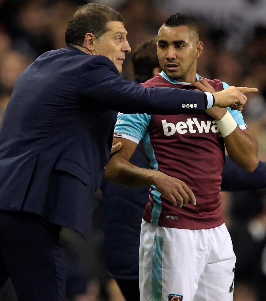  Slaven Bilic and Dimitri Payet fell out big time