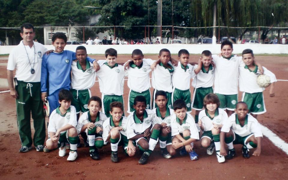  Gabriel Jesus (back 5thR) had to overcome heartache as a youngster but is now a star of the Man City side