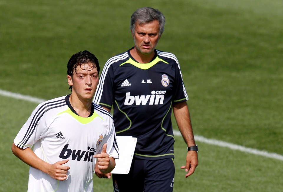 Jose Mourinho and Mesut Ozil worked together at Real Madrid