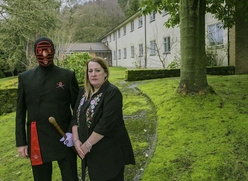  The land for the refuge was donated by former wrestler Kendo Nagasai, pictured here with Lyn