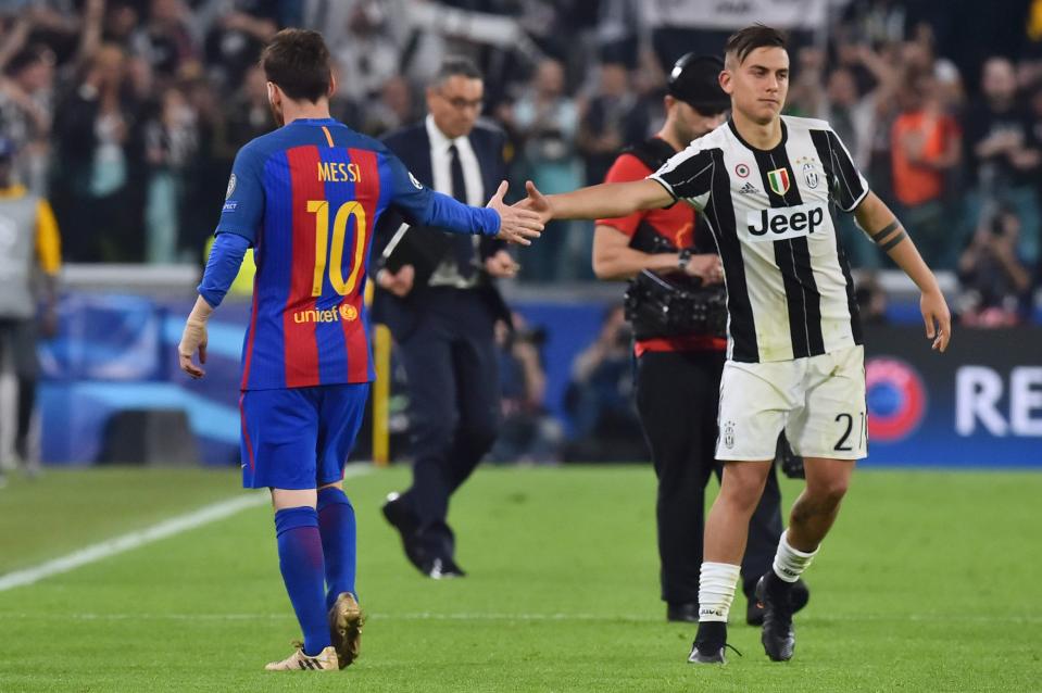  Dybala scored twice as Juve knocked out Barca in the semi-final of the Champions League last season