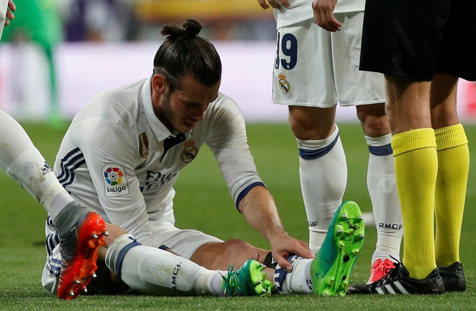 Gareth Bale has missed 43 per cent of game time at Real Madrid since 2013