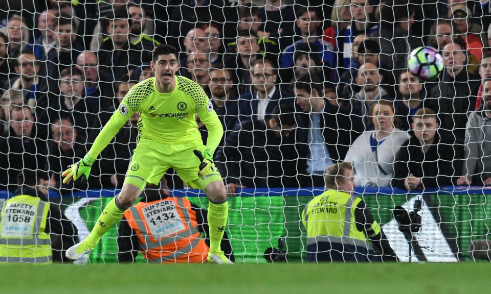  Blues keeper Thibaut Courtois is set to face Qarabag in both group ties this month