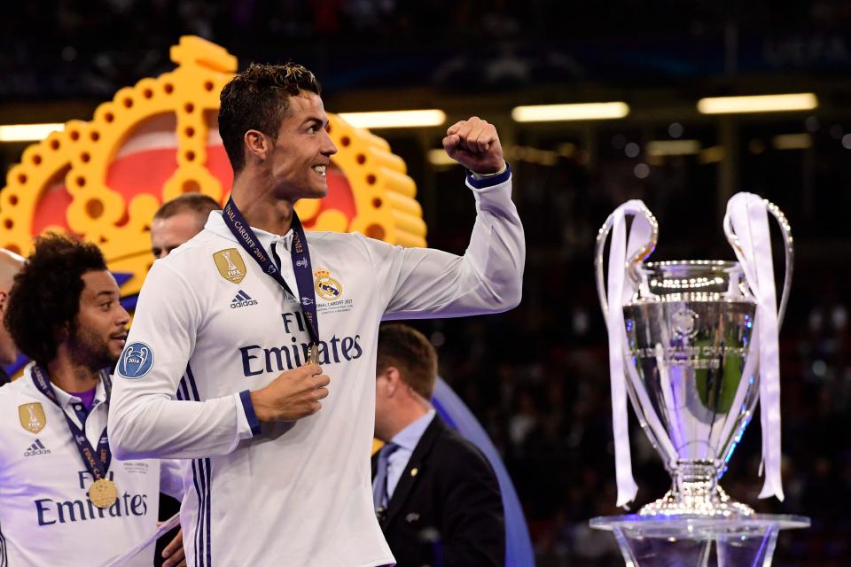  Cristiano Ronaldo has won the Champions League three times with Real Madrid