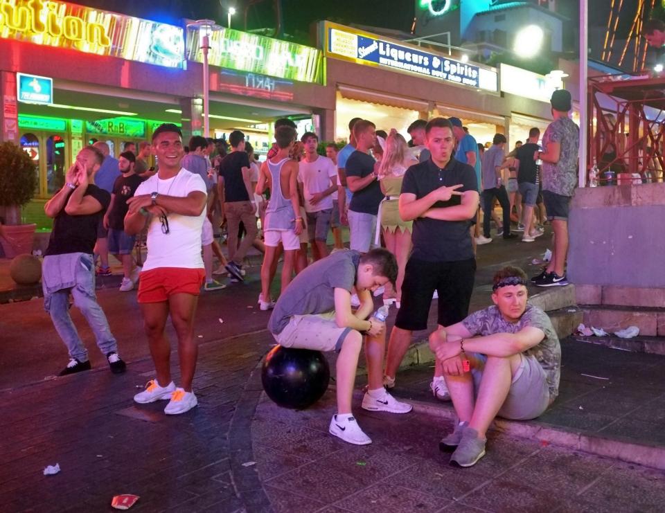  Police say arrests have doubled in just one year. Here, some tourists enjoy the resort's notorious nightlife