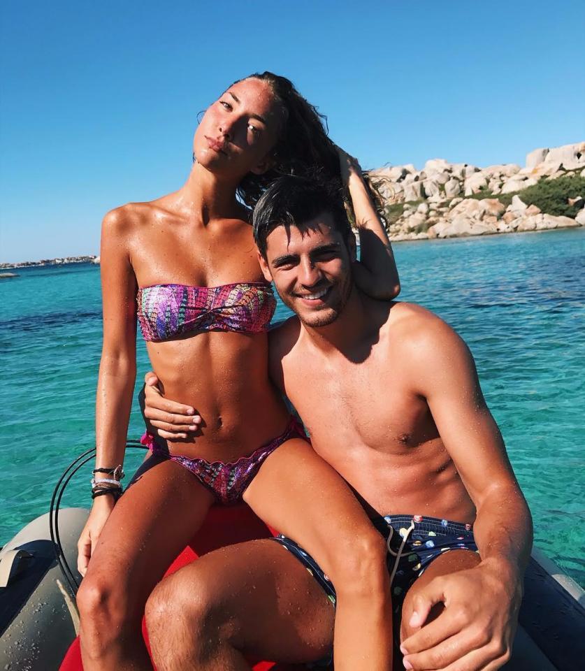  Alvaro Morata and Alice Campello have since been happier with life at Chelsea