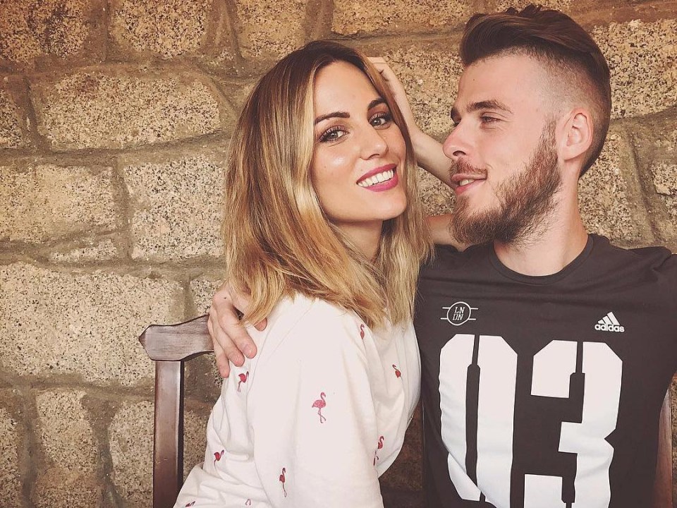 David De Gea with partner Edurne Garcia