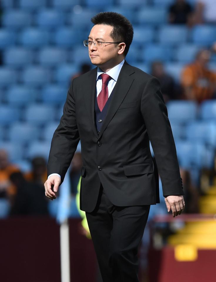  Dr Tony Xia bought Aston Villa for around £70m and promised fans a return to the big time