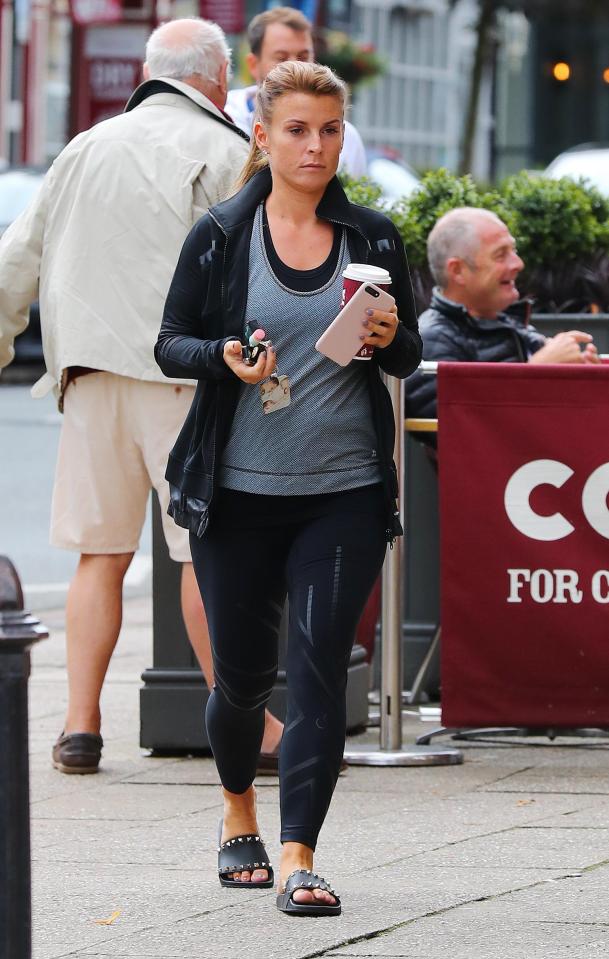  Coleen Rooney was also pictured days earlier without her ring