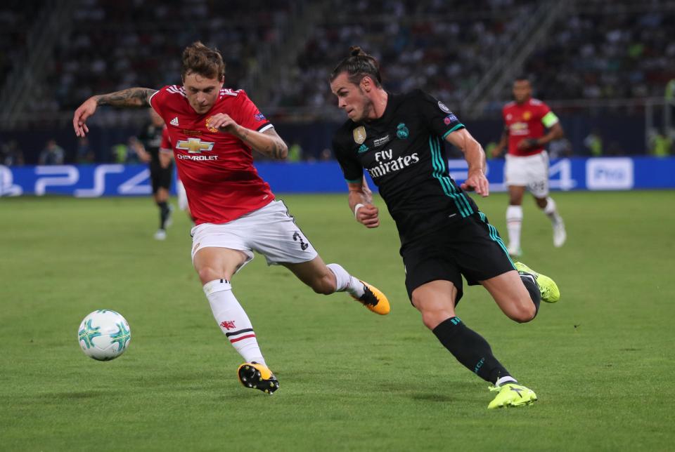  Lindelof in action during his only competitive appearance for United, so far