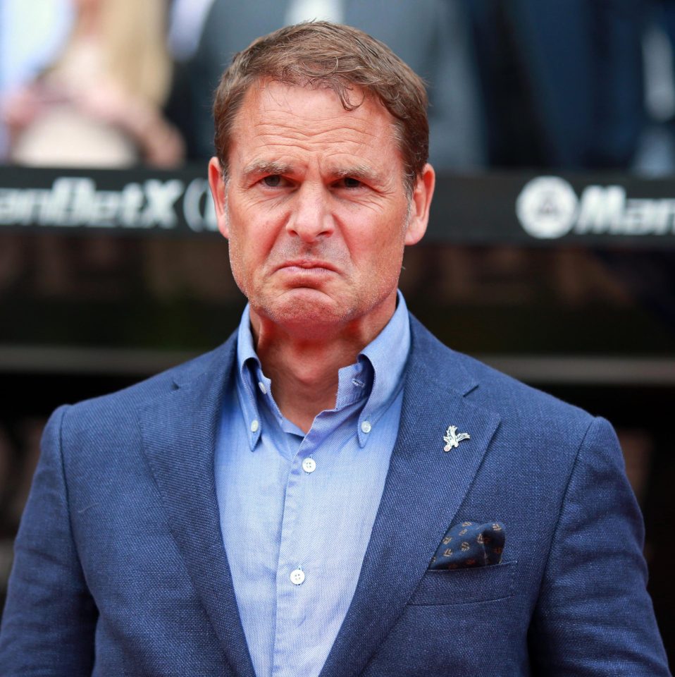  Frank de Boer was sacked after just 77 days in charge of Crystal Palace