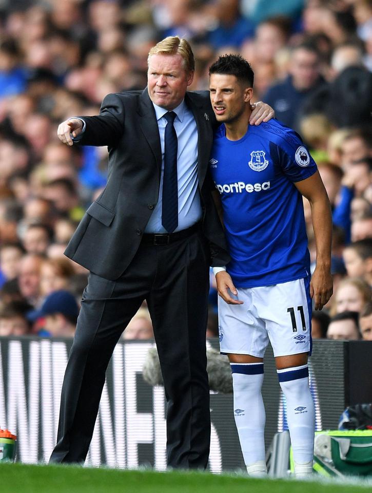  And Mirallas wanted to exit Ronald Koeman's outfit