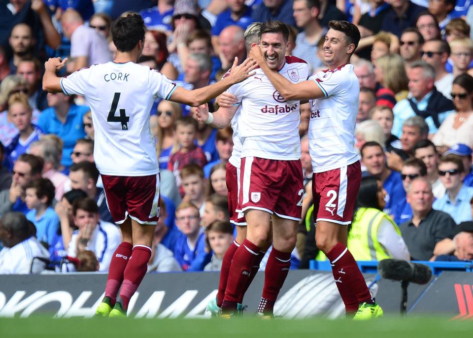  The champs were beaten 3-2 at Stamford Bridge by the Clarets