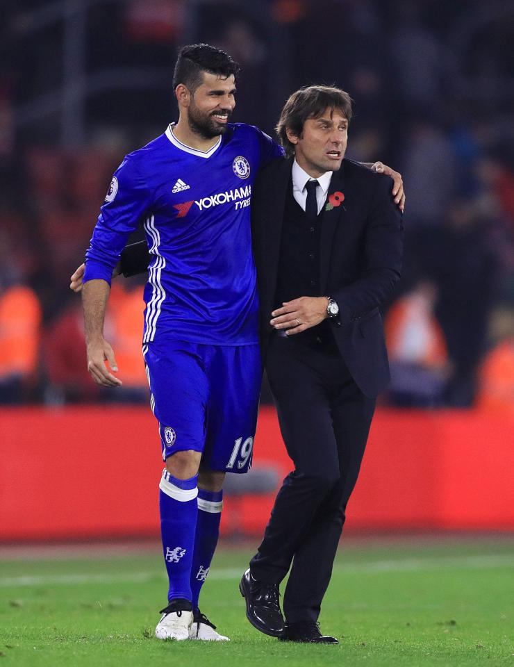  Costa has been in a self-imposed exile in Brazil after a bust-up with Antonio Conte