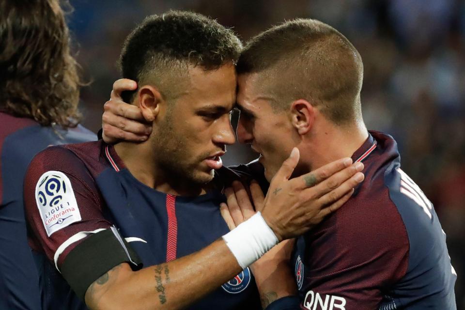  Verratti stayed put at PSG after they raided Barcelona for Neymar