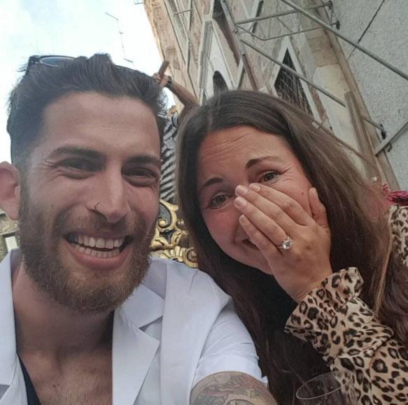  The couple married in front of friends and family in Ibiza