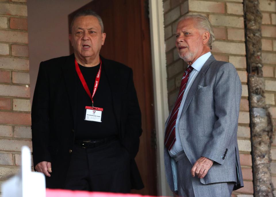  David Sullivan, left, and David Gold have been accused of lying over their handling of the failed William Carvalho deal