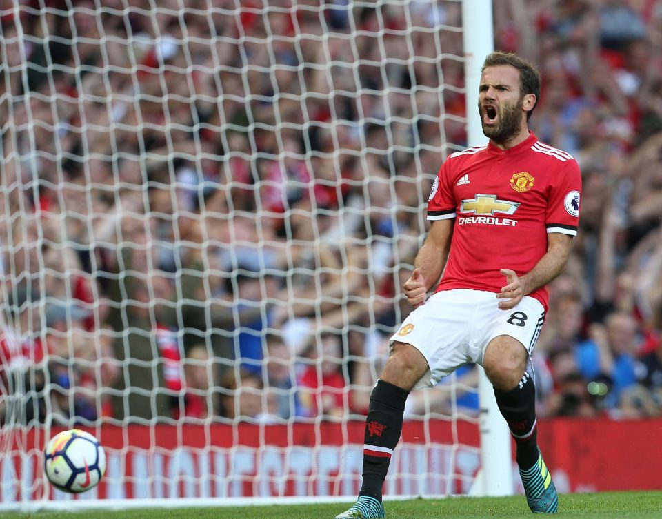  Juan Mata has started all three of Manchester United's Premier League games this season as they started with a 100 per cent record