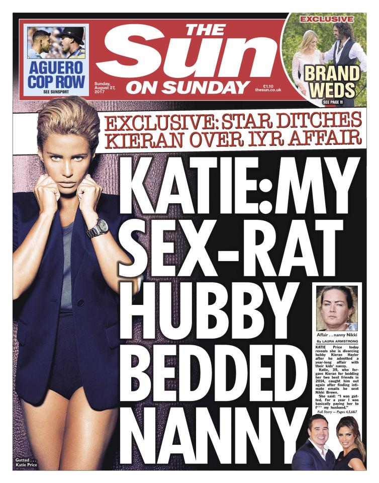  Sun on Sunday broke shocking news that Kieran Hayler had cheated on Katie Price again