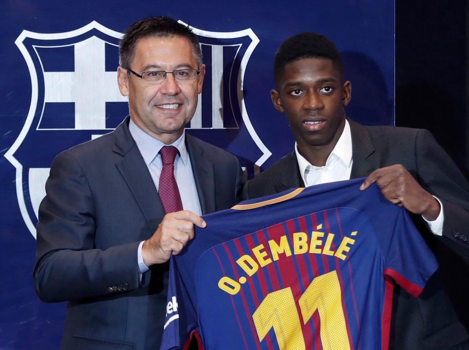  Ousmane Dembele ended up joining from Borussia Dortmund for £135m