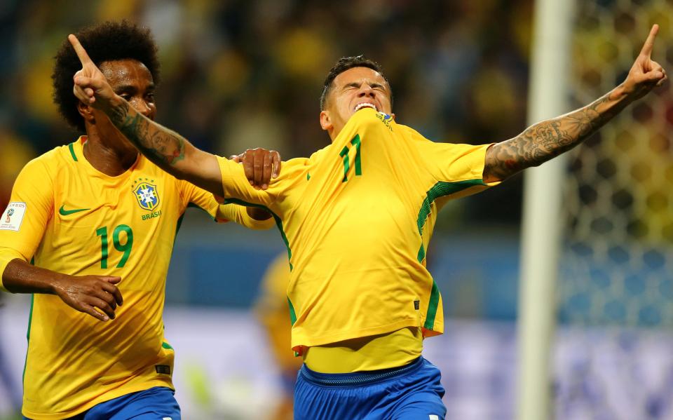  Coutinho scored Brazil's second goal against Ecuador