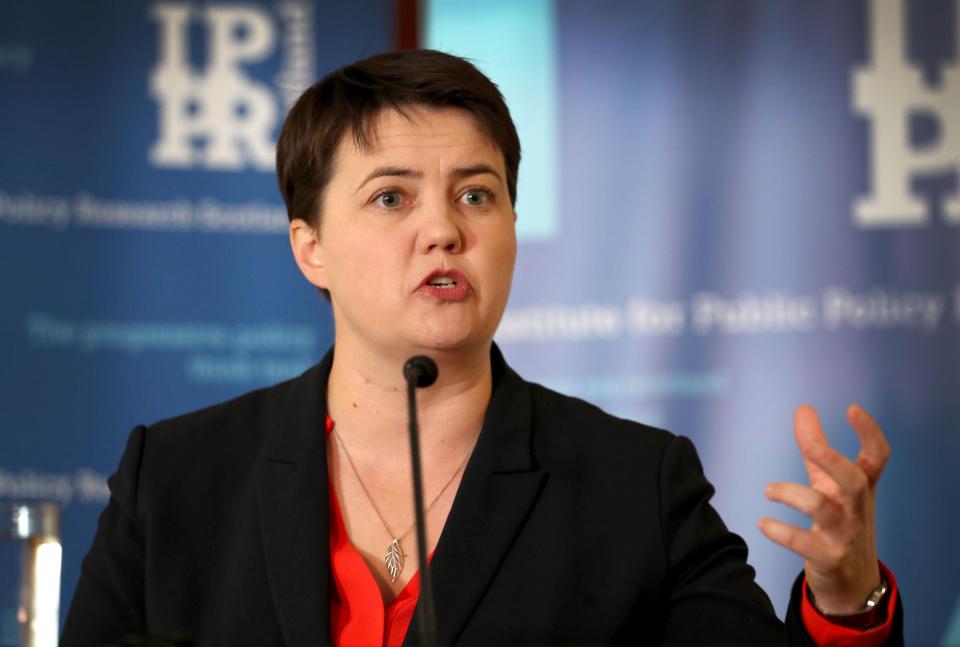  Ruth Davidson insists she was not attacking Boris Johnson over Brexit