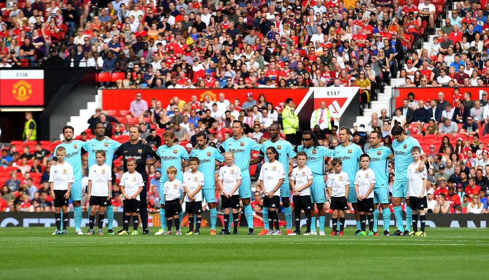  Both teams paid their respects to those killed in the Manchester and Barcelona terror attacks