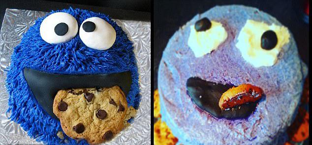  Cookie Monster is such a cute idea for a cake but the reality is pretty hard to stomach