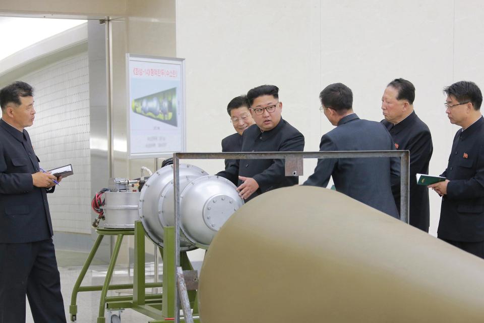  North Korean leader Kim Jong-un 'provides guidance' on a nuclear weapons programme