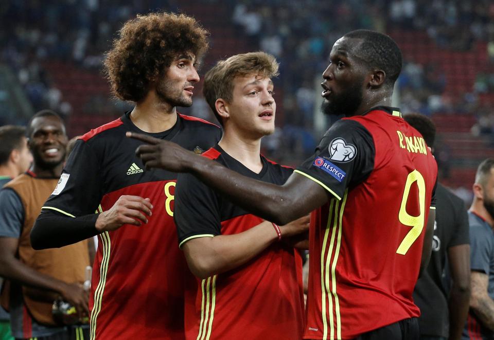  The likes of Marouane Fellaini and Romelu Lukaku have been on international duty