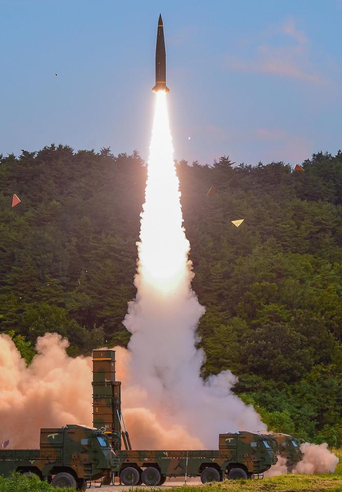  South Korea's drills involved the state's Hyunmoo ballistic missile and F-15K fighter jets