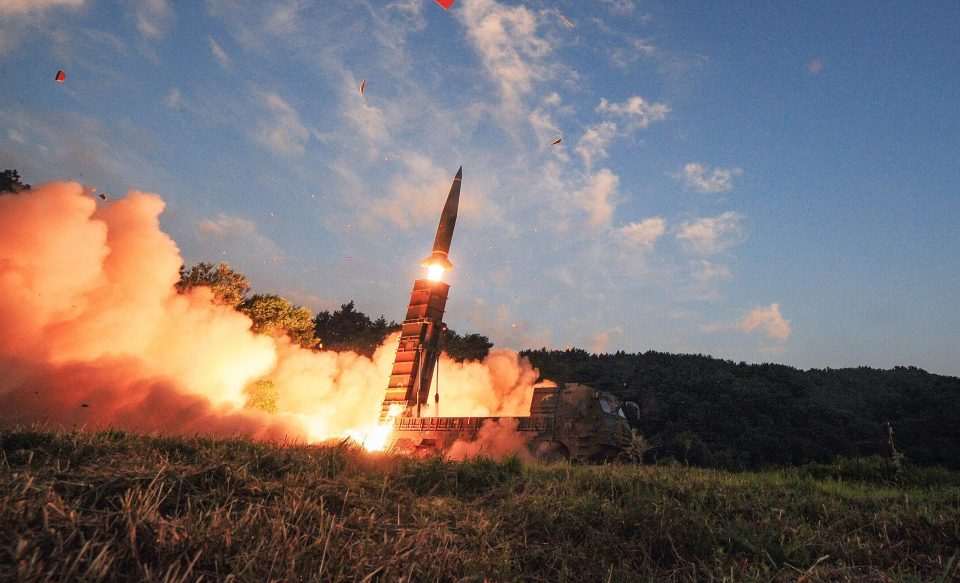  South Korea's Hyunmu-2 ballistic missile is fired during an exercise aimed to counter North Korea's nuclear test