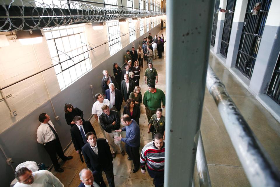  California Republican lawmakers tour the inside of Folsom Prison