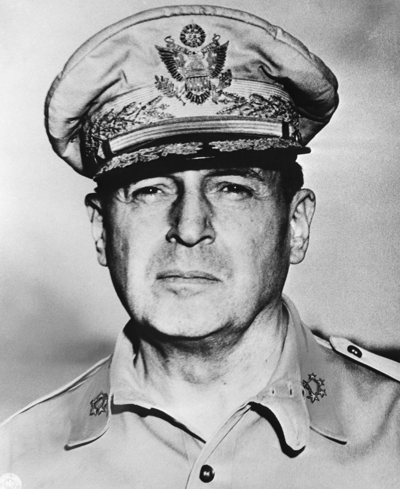 The US general Douglas MacArthur is credited for stopped the advance of North Korea 