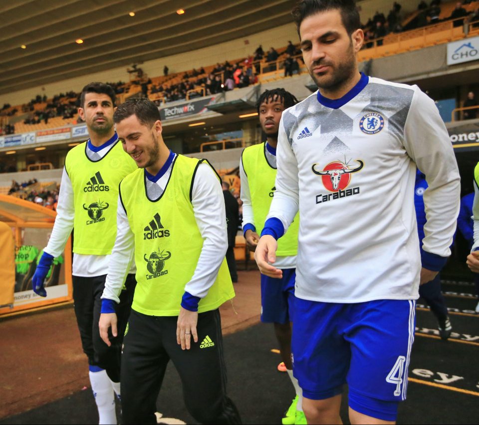  Cesc Fabregas hopes outcast striker Diego Costa, left, can return to the Chelsea fold