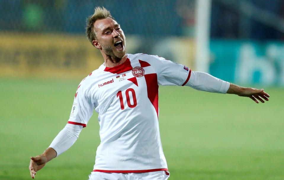  Eriksen netted during Friday's win over Poland and during tonight's meeting with Armenia