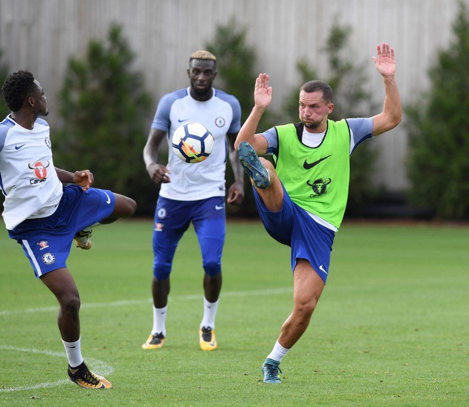  Danny Drinkwater trains with his new team-mates for the first time since his deadline day move from Leicester