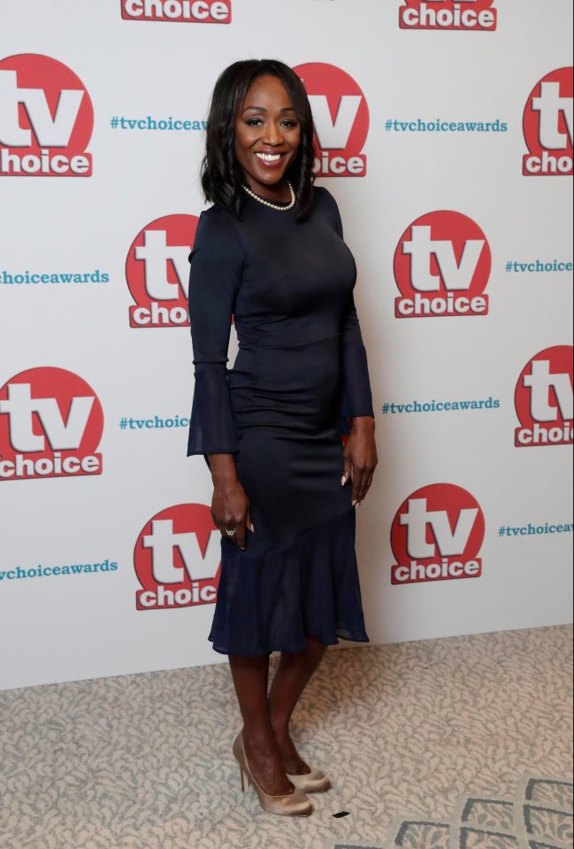  EastEnders actress Diane Parish looked elegant on the night