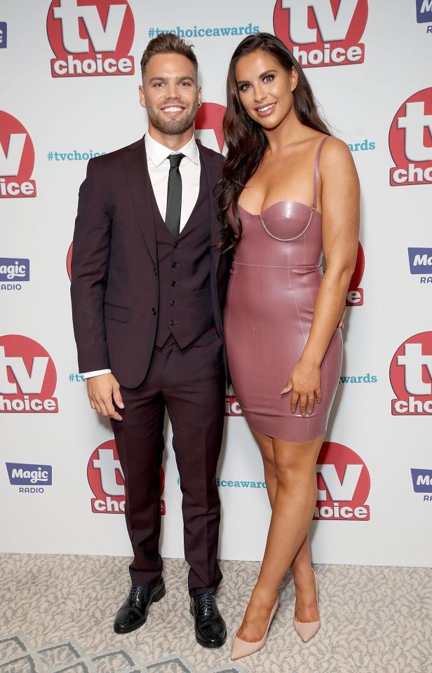  Jess and Dom got engaged the night before this month's TV Choice Awards