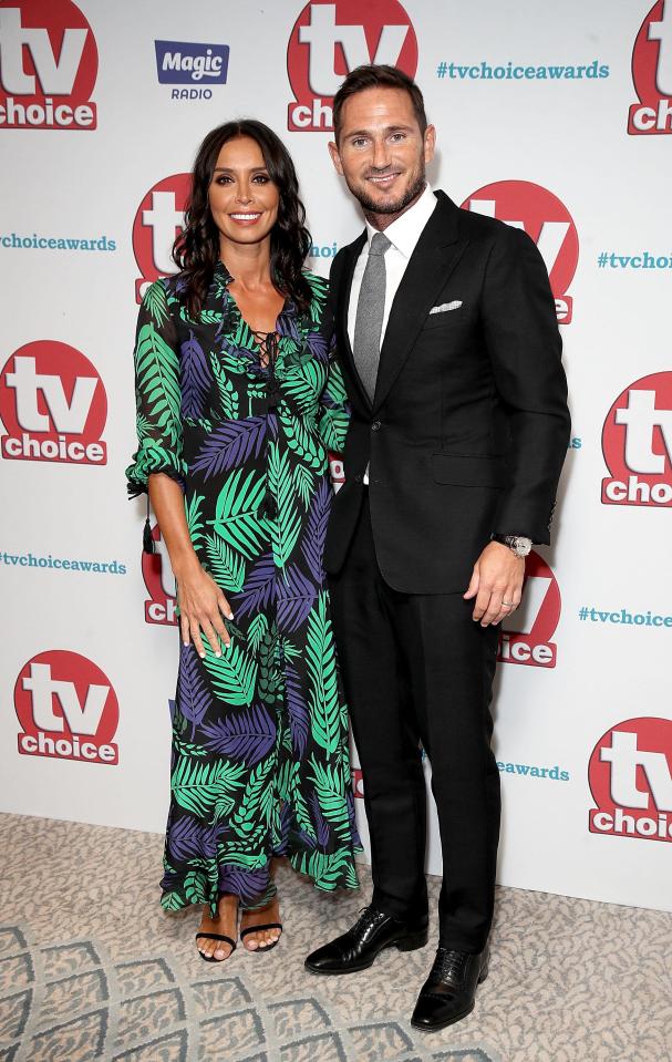  Christine Lampard went for a floral dress and was seen posing with her husband Frank