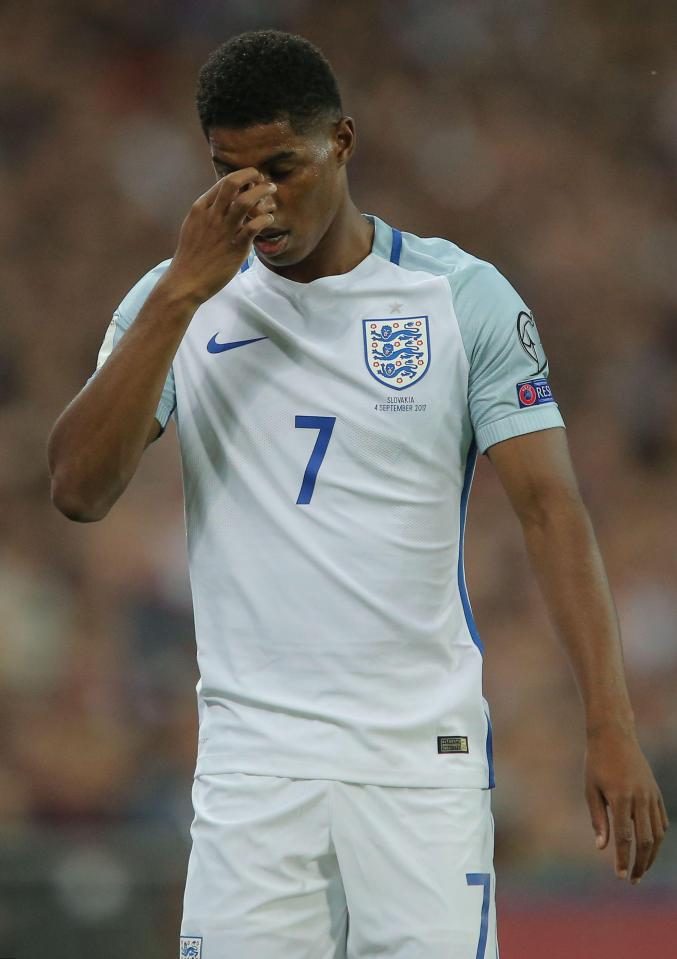  Marcus Rashford of Man Utd scored against Slovakia