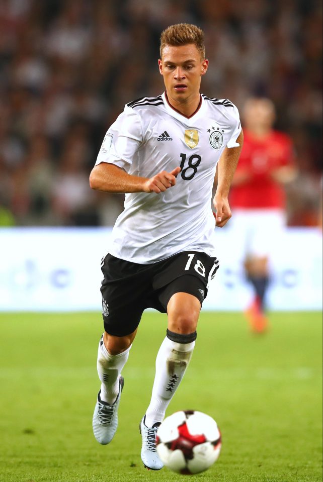  Joshua Kimmich has been ever-present in the German national side ever since Euro 2016